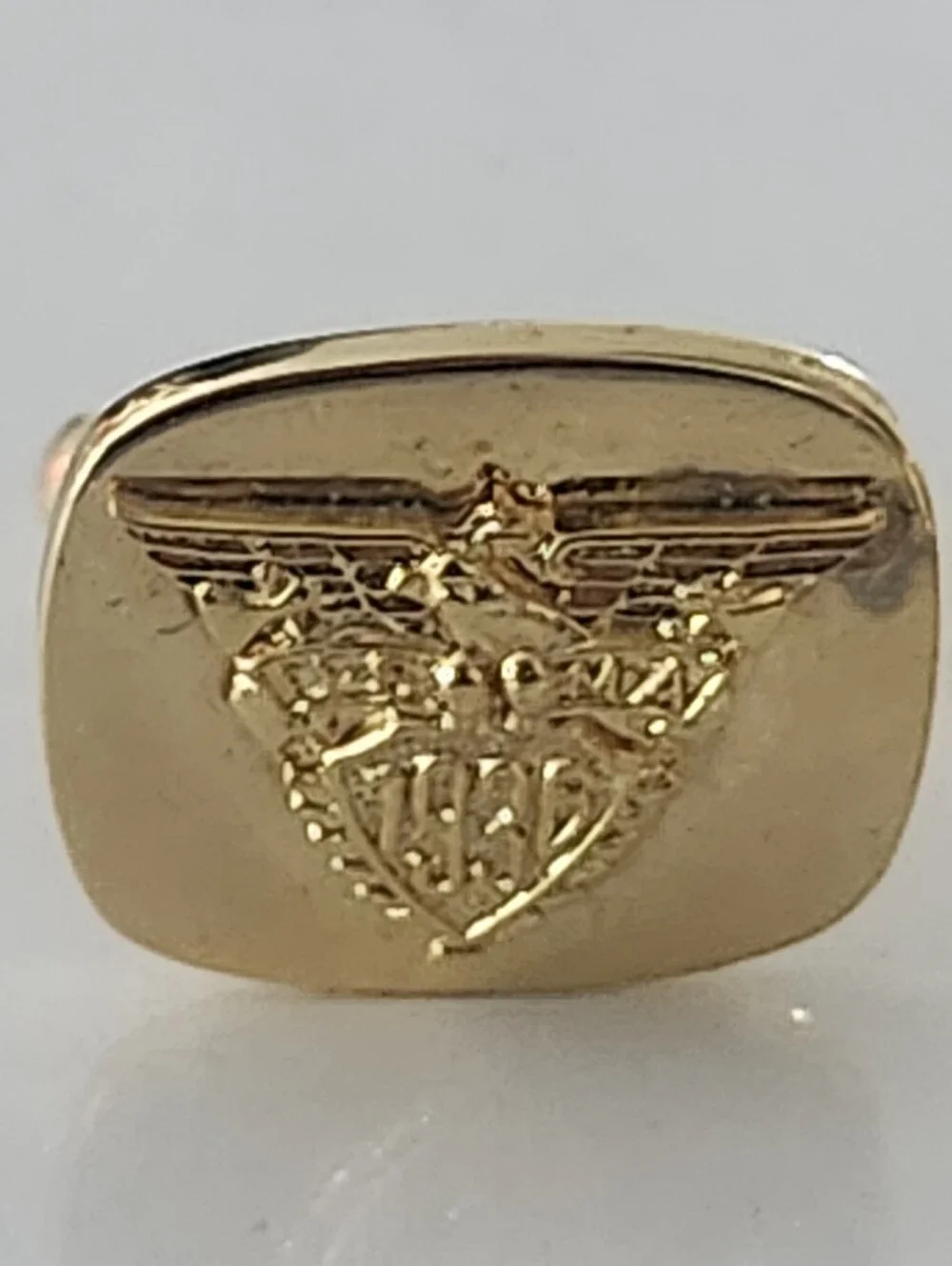 Vtg Gold-tone Winged Eagle Crest 1936 USMA Cufflinks